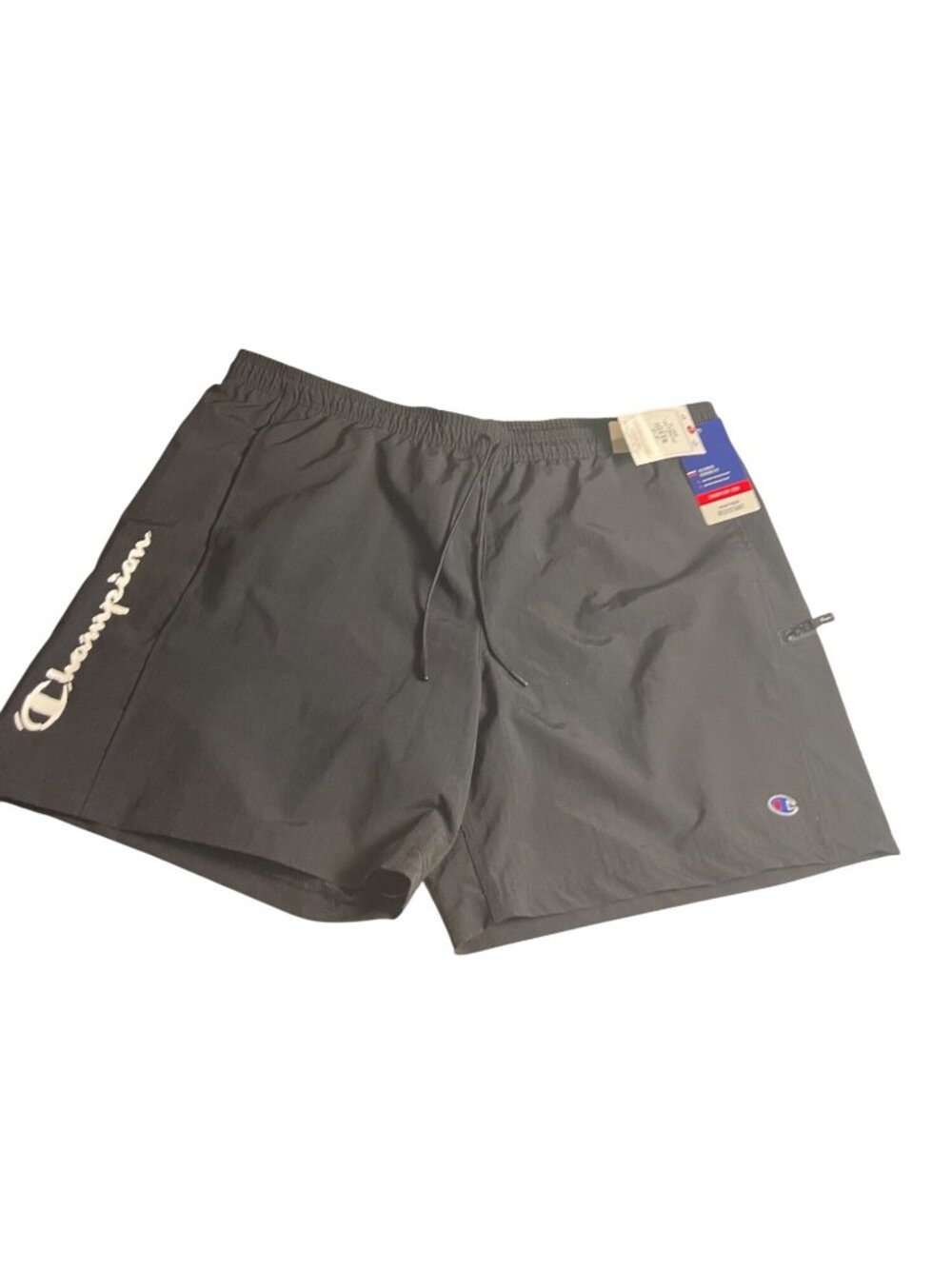 Champion Mens 7" Black 2XL mid-rise Water-Resistant Workout Shorts hybrid 7”